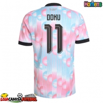 Camisa de Futebol Bélgica Jeremy Doku #11 Equipamento Secundário Mundo 2026 Manga Curta